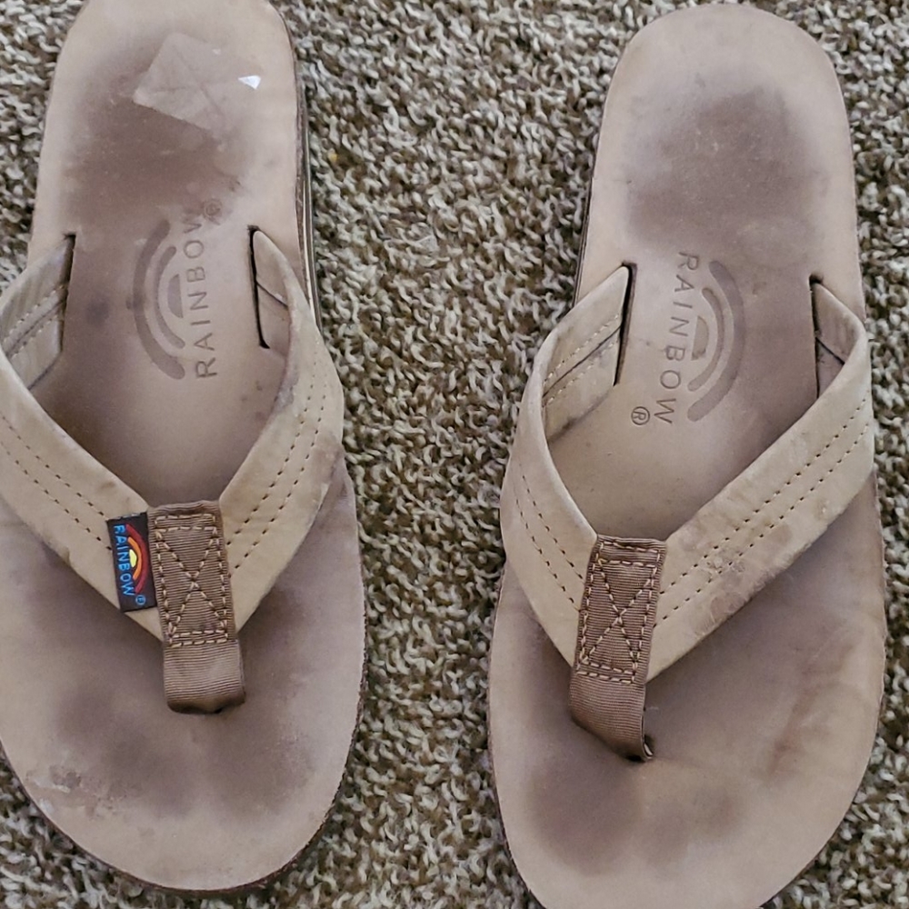 Rainbow slippers